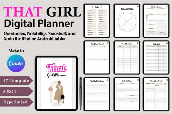 Hyperlinked Digital Planner Bundle - Image 10
