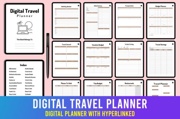 Hyperlinked Digital Planner Bundle - Image 11