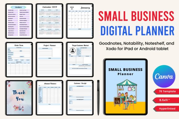 Hyperlinked Digital Planner Bundle - Image 2