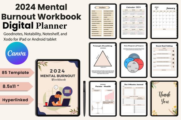 Hyperlinked Digital Planner Bundle - Image 4