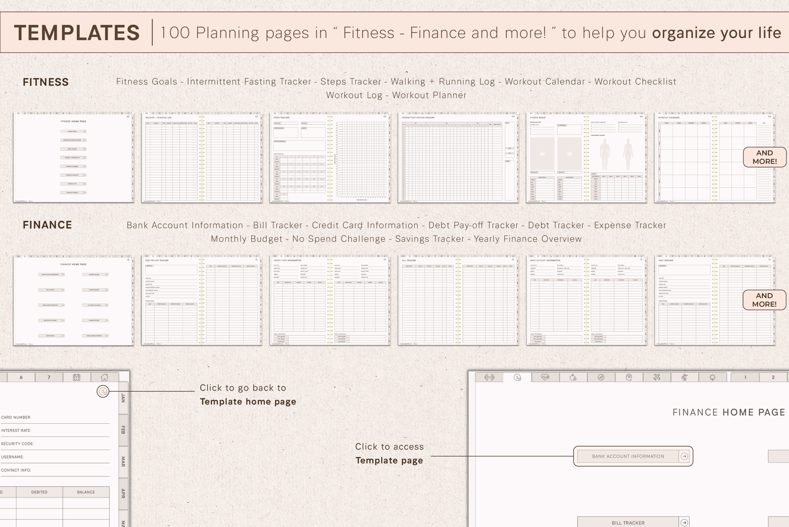2025 Digital Planner - Monday and Sunday - Image 6