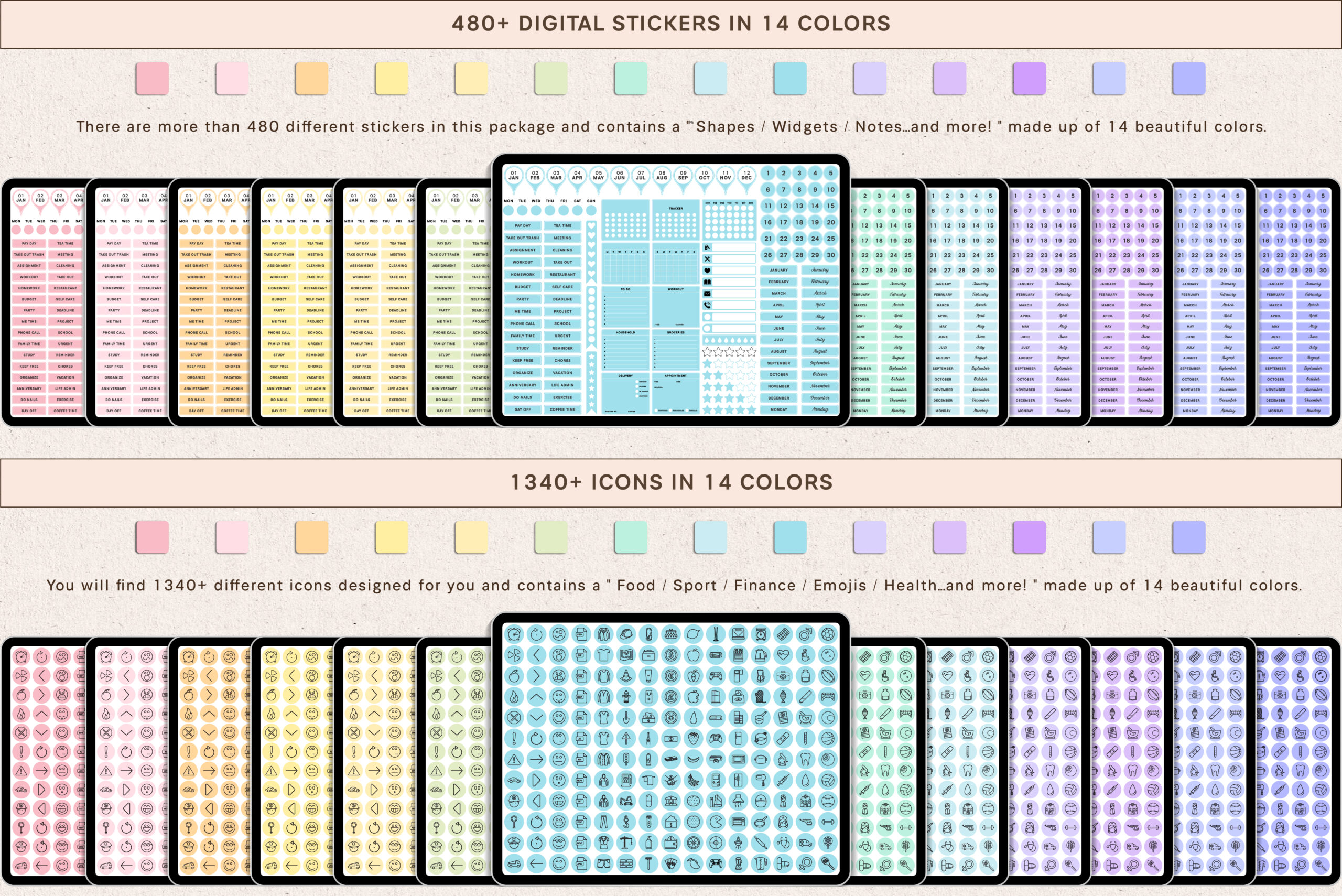 2025 Digital Planner - Monday and Sunday - Image 9