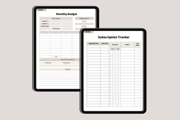 2025 That Girl Digital Planner Canva, Fully Hyperlinked Digital Planner - Image 8