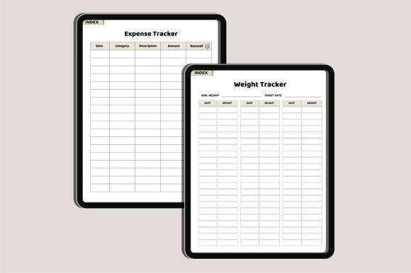 2025 That Girl Digital Planner Canva, Fully Hyperlinked Digital Planner - Image 9